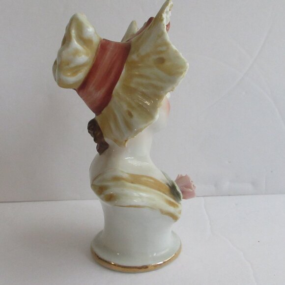 Thames Japan Head Vase Victorian Style Lady 5.5" Tall #4961 Bust Style Vintage - Picture 4 of 15